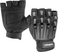 valken alpha half finger gloves logo