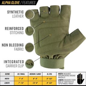 img 2 attached to Valken Alpha Half Finger Gloves