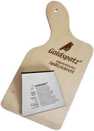 🍽️ эффективная доска goldspatz ergonomic spaetzle с гребнем и выгравированным английским рецептом spaetzle логотип