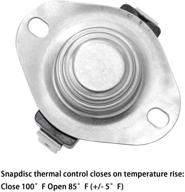 🔥 vicool thermostat switch - circuit on and off temperature control at 100°f and 85°f - large flange - (brand new) logo