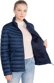 img 1 attached to 👗 Discover Ultimate Style and Comfort with KIRAKIRABOOM Lightweight Stand Up Jackets Center Front Women's Clothing!