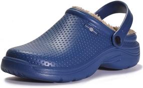 img 4 attached to 🎄 Eagsouni Christmas Slippers: Waterproof Outdoor Men's Shoes for Mules & Clogs - Durable & Festive Footwear
