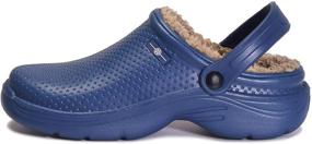 img 3 attached to 🎄 Eagsouni Christmas Slippers: Waterproof Outdoor Men's Shoes for Mules & Clogs - Durable & Festive Footwear