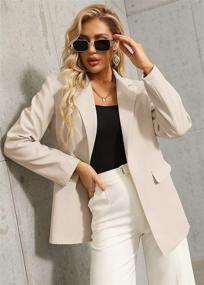 img 3 attached to Womens Oversized Blazers Business Jackets Women's Clothing
