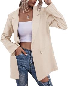 img 4 attached to Womens Oversized Blazers Business Jackets Women's Clothing