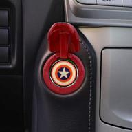🚀 iron man 3d anime car auto start button cover with protective shield and stickers – anti-scratch engine start stop button switch cover logo