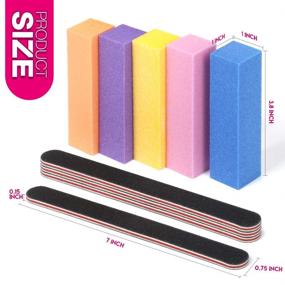 img 2 attached to 💅 Teenitor Professional Manicure Tool: 10pcs Nail Files and Buffers - Emery Boards and Buffer Blocks for Complete Nail Care