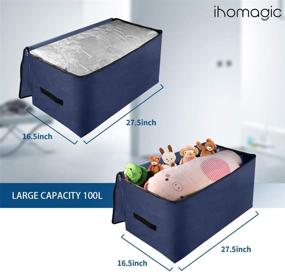 img 1 attached to IHOMAGIC Containers Organizers Polyester Resistant