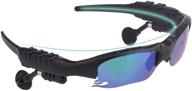 🕶️ gelete smart bluetooth sunglasses with discolored lenses for phone calls, music & navigation - includes black & night vision yellow lenses logo