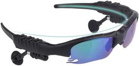 img 4 attached to 🕶️ GELETE Smart Bluetooth Sunglasses with Discolored Lenses for Phone Calls, Music & Navigation - Includes Black & Night Vision Yellow Lenses