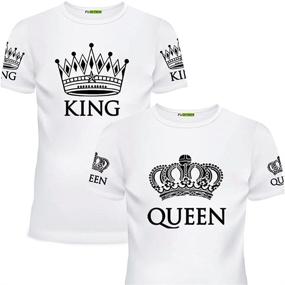 img 3 attached to Stylish Queen Matching Shirts for Couples: Black Men's Clothing in T-Shirts & Tanks