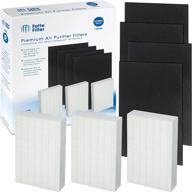 🛡️ fette filter replacement filter pack for hpa300 honeywell air purifier 300 and filter r - includes pre-cut activated carbon pre-filters (3 hepa 4 carbon filters) logo