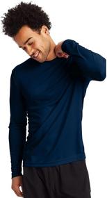 img 4 attached to Hanes Sleeve T Shirt Large Graphite Men's Clothing