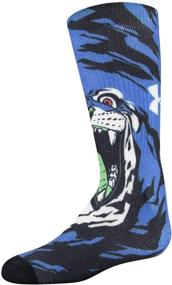img 1 attached to 🧦 Comfortable & Stylish: Under Armour Youth Novelty Crew Socks, 2-Pairs