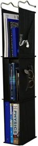 img 4 attached to 🗂️ Convenient and Space-saving Hanging Locker Ladder Organizer by Del Design - Ideal for School, Work, and Gym Storage - 3 Shelves - 9x5.5x38 Inches - Sleek Black Design