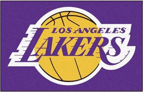 img 4 attached to Формат ФАНМАТС Найлоновый стартовый коврик Los Angeles Lakers