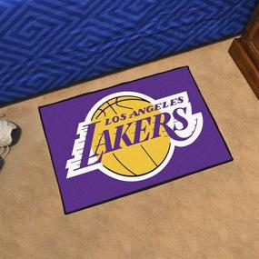 img 3 attached to Формат ФАНМАТС Найлоновый стартовый коврик Los Angeles Lakers