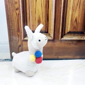 img 2 attached to Decorative Fabric Animal Door Stopper - Perfect Alpaca Lover Gift, Book Stopper, Wall Protector, Anti-Collision Solution