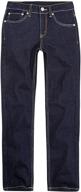 👖 levi's boys' 512 slim taper fit performance jeans: stylish and high-performing denims for active boys logo