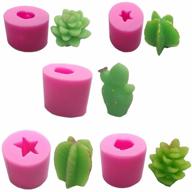 moldfun 5-pack cactus and succulent plants silicone mold: the perfect tool for fondant, chocolate, candy, cake decorating, candle making, soap, lotion bars, wax crayons, plaster, polymer clay crafting logo