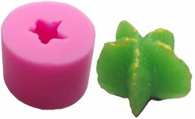 img 1 attached to MoldFun 5-Pack Cactus and Succulent Plants Silicone Mold: The Perfect Tool for Fondant, Chocolate, Candy, Cake Decorating, Candle Making, Soap, Lotion Bars, Wax Crayons, Plaster, Polymer Clay Crafting