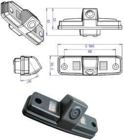 img 4 attached to Камера заднего вида TheCoolCube Rear View CCD Car для Subaru Forester Outback Impreza Sedan - улучшенное помощное средство для парковки задним ходом.