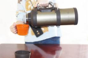 img 2 attached to 🔥 Gigantic 128oz Steel Thermos: 1 Gallon Hot & Cold Vacuum Insulated by TOPIA LTD+