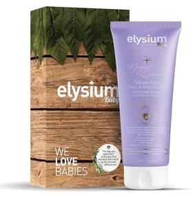img 4 attached to Elysium Baby Moisturizer with Aloe Vera & Green Tea: Organic Calming & Soothing Face and Body Cream for Newborns, Toddlers, and Kids - Hypoallergenic, Vegan, Natural Baby Lotion