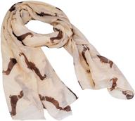 women's fashion pashmina scarf with 9 colorful animal dachshund dog print - perfect gift for scarf lovers logo