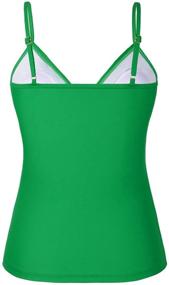 img 2 attached to Hilor Tankini Shirred Swimsuits Swimwear Women's Clothing for Swimsuits & Cover Ups