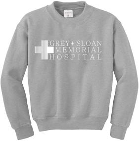 img 4 attached to 🏥 Cute Grey Sloan Memorial Hospital Sweatshirt: Trendy Long Sleeve T-Shirts for Teens Girls