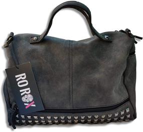 img 3 attached to 👛 Ро Рокс сумки и кошельки "под мотоцикл" из искусственной замши для женщин