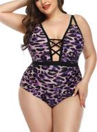 🐆 stylish women's leopard swimsuits: trendy swimwear & cover ups for fashionable ladies logo