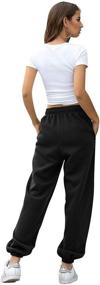 img 2 attached to Women's Sweatpants with Pockets - 👖 VINMEN Cinch Bottom Design for Enhanced Comfort