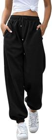 img 4 attached to Women's Sweatpants with Pockets - 👖 VINMEN Cinch Bottom Design for Enhanced Comfort