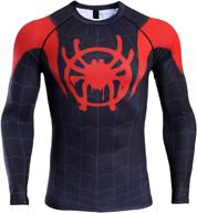 unleash your superpowers with the men's compression shirt from into the spider-verse collection логотип