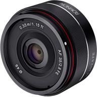 📷 rokinon io35af-e 35mm f/2.8 ultra compact wide angle lens for sony e mount full frame - black | high-quality photography lens for sony e mount cameras logo