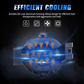 img 1 attached to 🚙 Z-OFFROAD 2 шт. 63W LED противотуманные фары для Dodge Ram 1500 2002-2008 гг., Ram 2500 3500 2003-2009 гг., Durango Truck 2004-2006гг. - водительская и пассажирская сторона, черные.