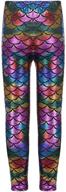 loxdonz mermaid stretch leggings cerise girls' clothing logo