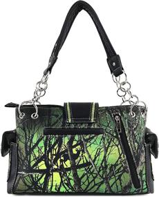 img 1 attached to Justin West Camouflage Rhinestone Crossbody Women's Handbags & Wallets for Crossbody Bags