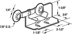 img 1 attached to 🚪✨ Enhance Sliding Doors with Slide-Co 16497 Twin Pocket Door Roller - Pack of 2