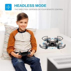 img 1 attached to 🚁 Beginner-Friendly Foldable Mini Drone for Kids - DROCON Pocket Quadcopter with Altitude Hold, 3D Flips, Headless Mode - Easy to Operate RC Drone for Boys and Girls - Great Gift (Black)
