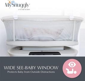 img 1 attached to 😴 Enhanced Sleep Comfort with MySnuggly Newborn Bassinet Insert Compatible with 4moms Bassinets: Experience Safe and Real Cuddling Sensation!