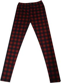 img 4 attached to 🩳 Super Stretchy Square Leggings for Girls' Clothing