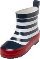 👢 стильные и прочные детские сапоги playshoes unisex rain boot wellies - морские резиновые логотип