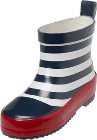 img 4 attached to 👢 Стильные и прочные детские сапоги Playshoes Unisex Rain Boot Wellies - Морские резиновые