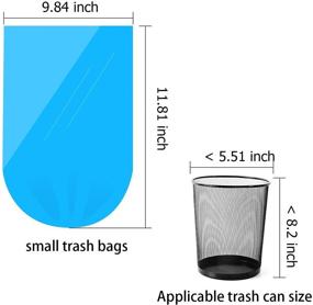 img 1 attached to 180 Count YSSAI 0.5 Gallon Small Trash Bags – Car Garbage Bag, Pet Garbage Bag, Wastebasket Bin Liners for Home Office Kitchen, Small Sized Waste Bin, 6 Colors