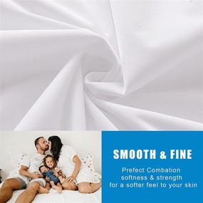 img 3 attached to 💧 Premium Twin Size Waterproof Mattress Cover - Breathable, Noiseless, Cooling, and Machine-Washable Bed Cover with 21" Deep Pocket - Set of 2