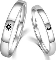 💍 sunny & lunar love: 925 sterling silver promise rings for couples - ideal for weddings & engagements logo