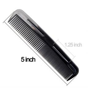 img 2 attached to 🧔 Favorict (6 Pack) 5" Pocket Hair Comb Beard & Mustache Combs for Men's Hair, Beard, Mustache, and Sideburns - Ultimate Grooming Essentials